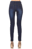 Women's Stretch Pull-On Skinny Ripped Distressed Denim Jeggings Regular-Plus Size