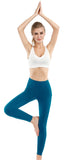 LifeSky - Pantalones de yoga para mujer con bolsillos, de cintura alta para control de barriga, 4 vías elásticas, suaves y finos, leggings activos