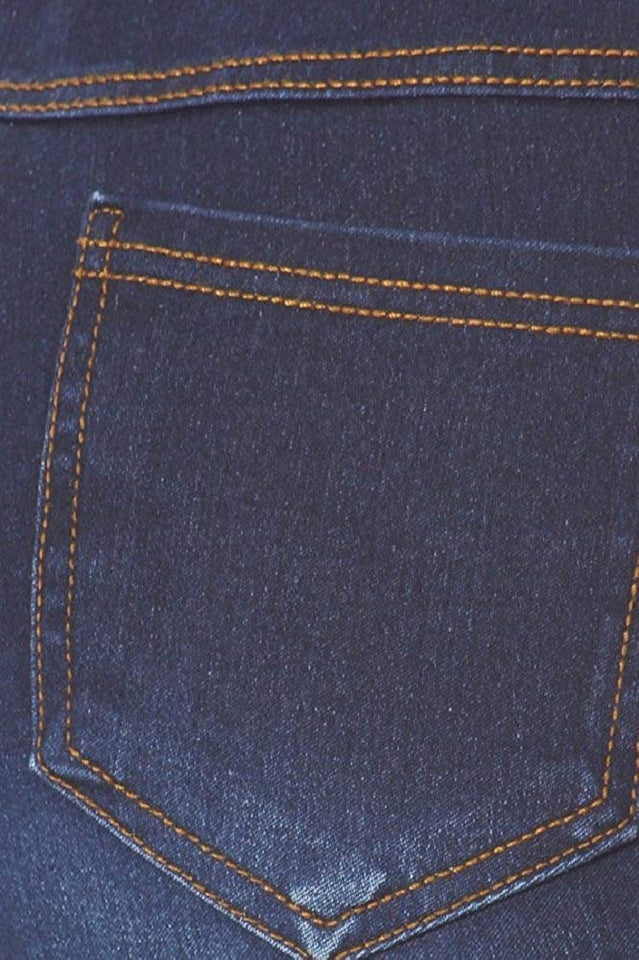 Women's Stretch Pull-On Skinny Ripped Distressed Denim Jeggings Regular-Plus Size